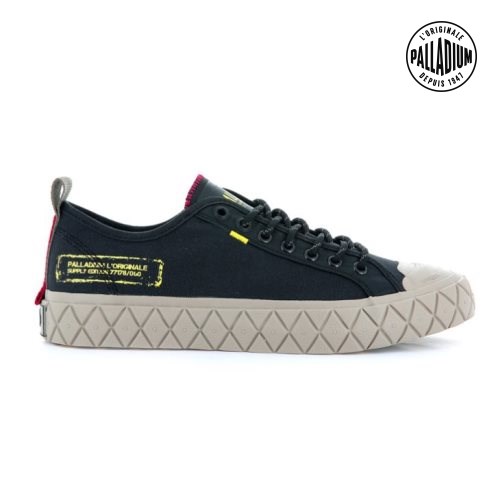 Palladium Palla Ace Supply LO Low Tops Women's Sneakers Black | UK H972-DCV